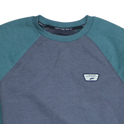 Vans Men’s Blue Crew Neck Pullover Sweatshirt Size S