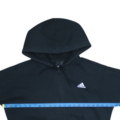 Adidas Women's Black & Grey Full Zip Hoodie Size M