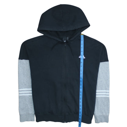Adidas Women's Black & Grey Full Zip Hoodie Size M