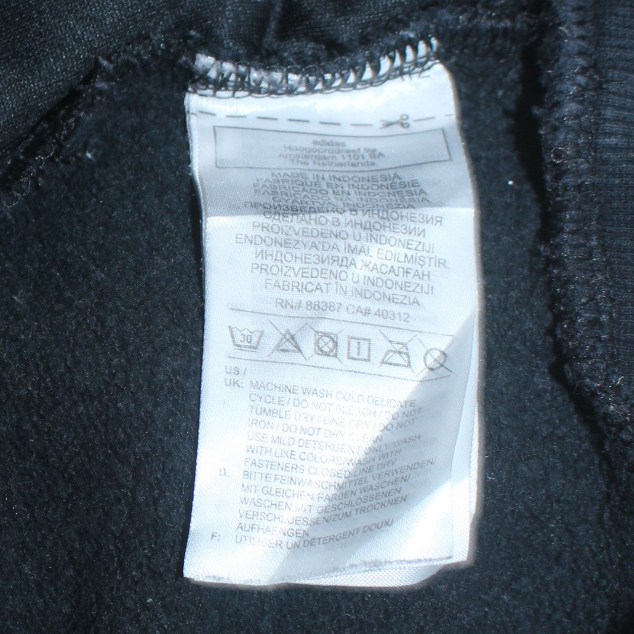 Adidas Women's Black & Grey Full Zip Hoodie Size M