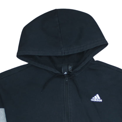 Adidas Women's Black & Grey Full Zip Hoodie Size M