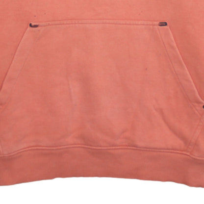 Ellesse Womens Orange Hooded Pullover Hoodie UK 12 Cotton Blend