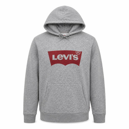 Levi's Men's Grey Pullover Hoodie Size S Classic Logo Fleece