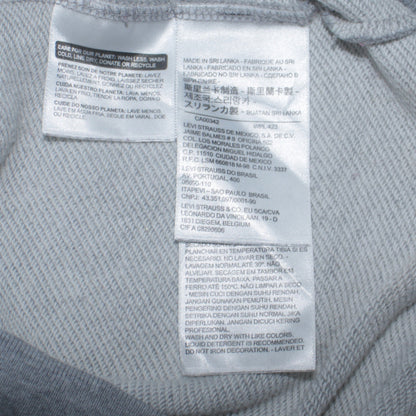 Levi's Men's Grey Pullover Hoodie Size S Classic Logo Fleece