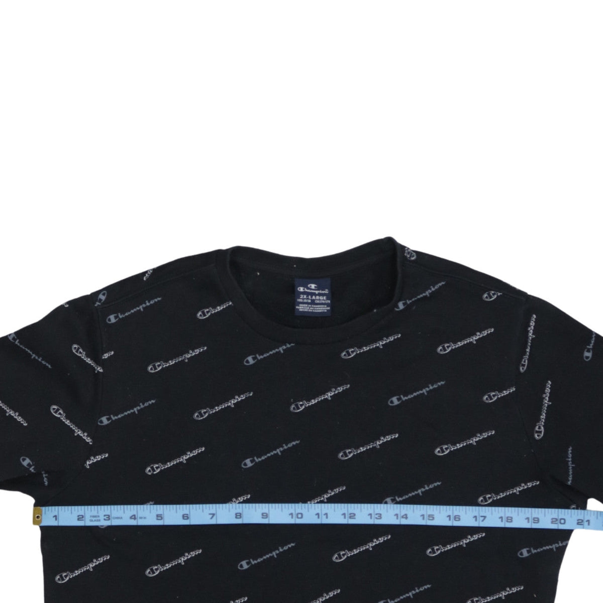 Champion Boys Black Logo Pullover Sweatshirt 2XL 15-16 Years