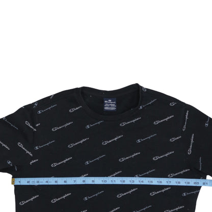 Champion Boys Black Logo Pullover Sweatshirt 2XL 15-16 Years