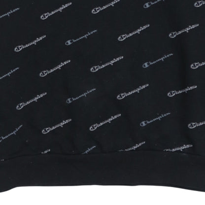 Champion Boys Black Logo Pullover Sweatshirt 2XL 15-16 Years