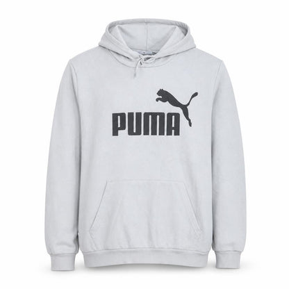 Puma Men's Grey 2XL Pullover Logo Hoodie Sweatshirt