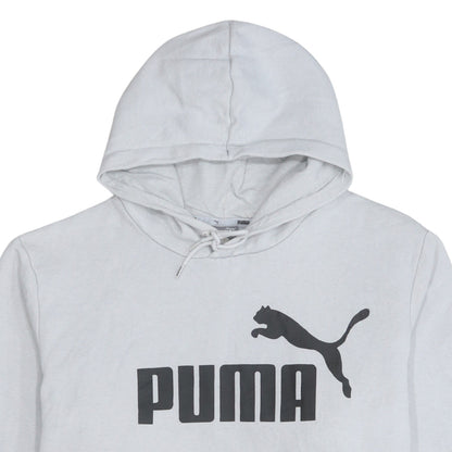 Puma Men's Grey 2XL Pullover Logo Hoodie Sweatshirt