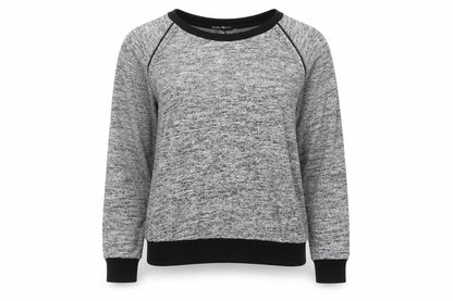 Select Womens Grey Knit Zip Detail Raglan Jumper Size M