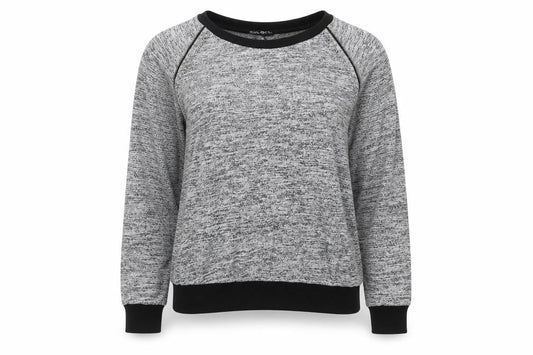 Select Womens Grey Knit Zip Detail Raglan Jumper Size M