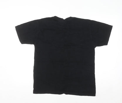 Trapstar Men's Black Tiger Floral Graphic Cotton T-Shirt Size M