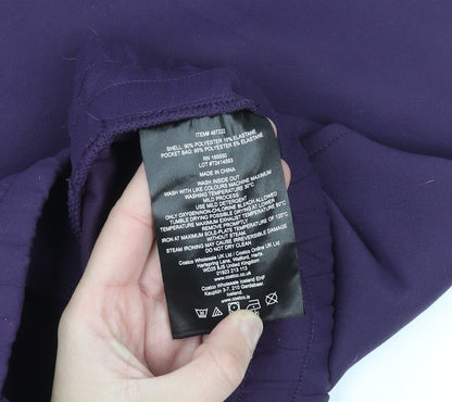 32 Degrees Heat Womens Purple Jogger Trousers L Elastic Waist Thermal
