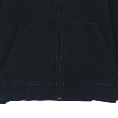 Nike Boys Black Full Zip Hoodie Size L 147-158 cm Cotton Blend