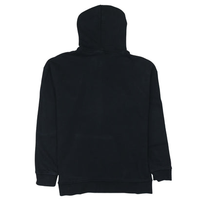 Adidas Womens Black Pullover Hoodie Size 10 Logo Hooded Sweatshirt