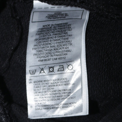 Adidas Womens Black Pullover Hoodie Size 10 Logo Hooded Sweatshirt