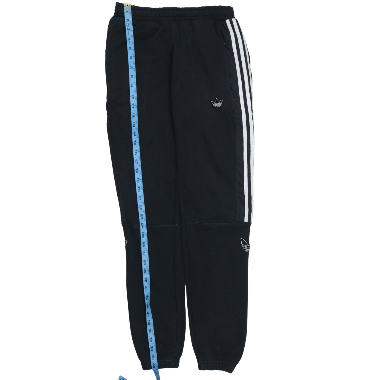 Adidas Womens Black Jogger Trousers Size M Elastic Waist Fleece