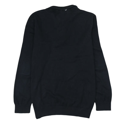 U.S. Polo Assn. Men's Black XL Mock Neck 1/4 Zip Knit Sweatshirt