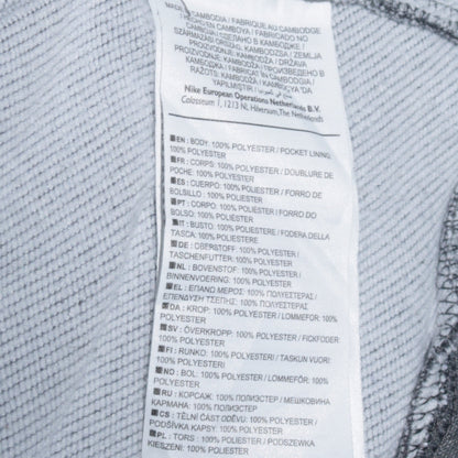 Nike Men's Grey Dri-Fit Pullover Hoodie M Sports Logo