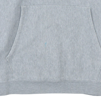 Champion Men's Grey Medium Pullover Hoodie Embroidered Logo