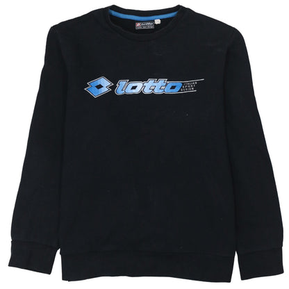 Lotto Men's Black XL Pullover Sweatshirt Crew Neck Sportswear