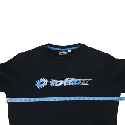 Lotto Men's Black XL Pullover Sweatshirt Crew Neck Sportswear