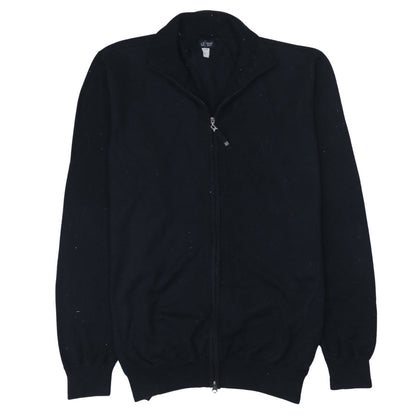 Armani Jeans Men's Black Full Zip Cotton Sweatshirt L