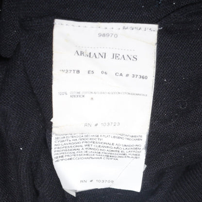 Armani Jeans Men's Black Full Zip Cotton Sweatshirt L