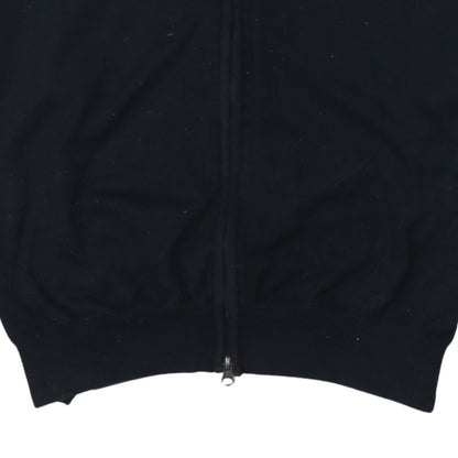 Armani Jeans Men's Black Full Zip Cotton Sweatshirt L