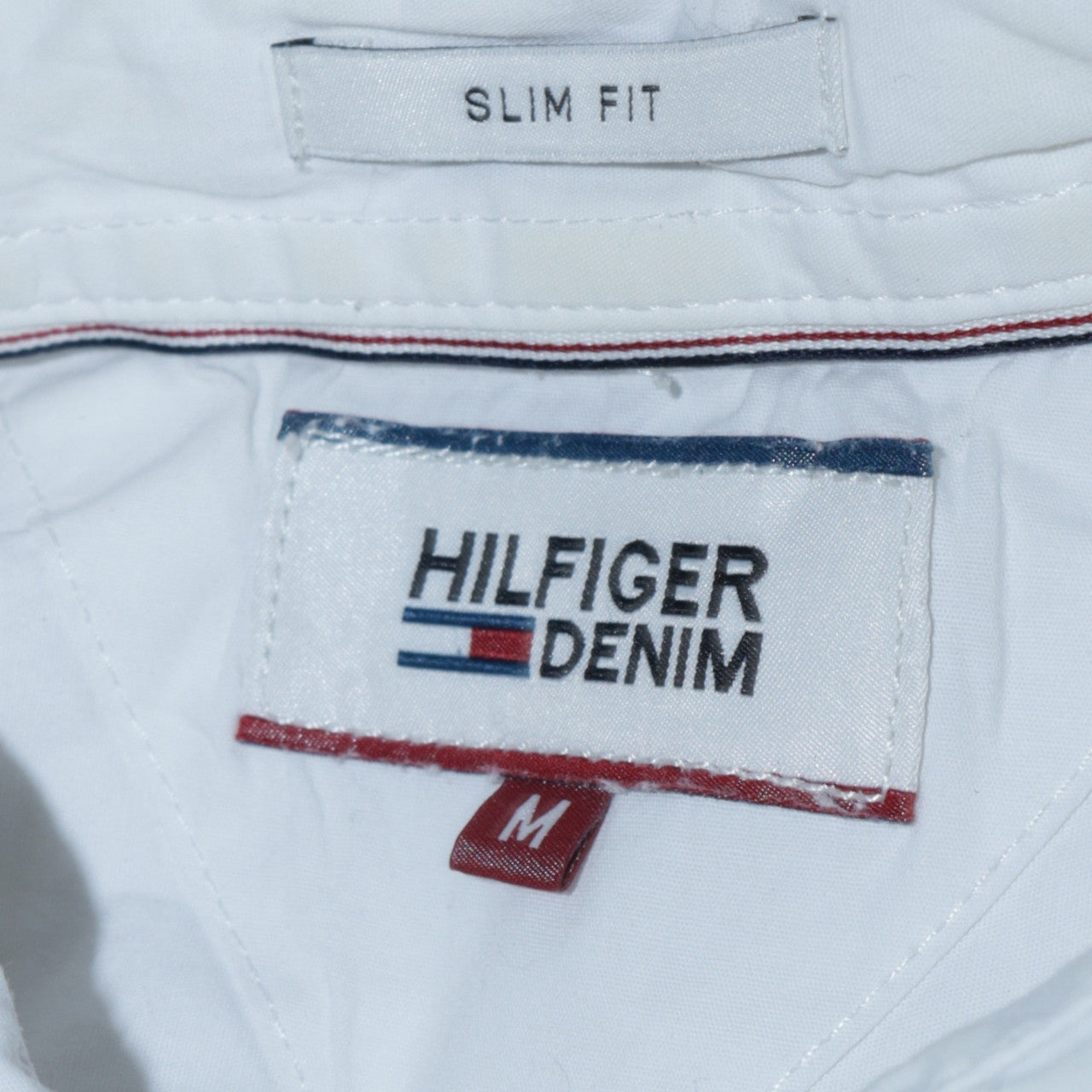 Tommy Hilfiger Men White Slim Fit Button-Down Casual Shirt M