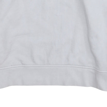 Tommy Hilfiger Men's White Pullover Hoodie M Classic Logo Cotton