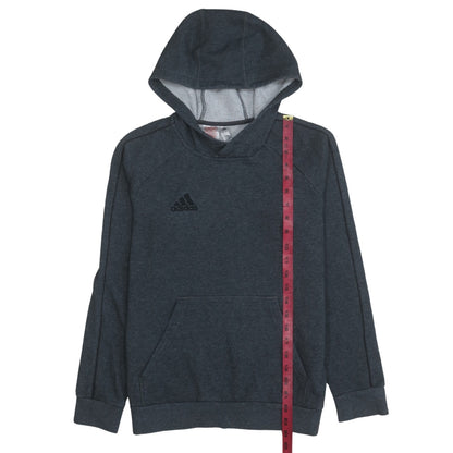 Adidas Boys Grey Pullover Hoodie Lined Fleece 13-14 Years