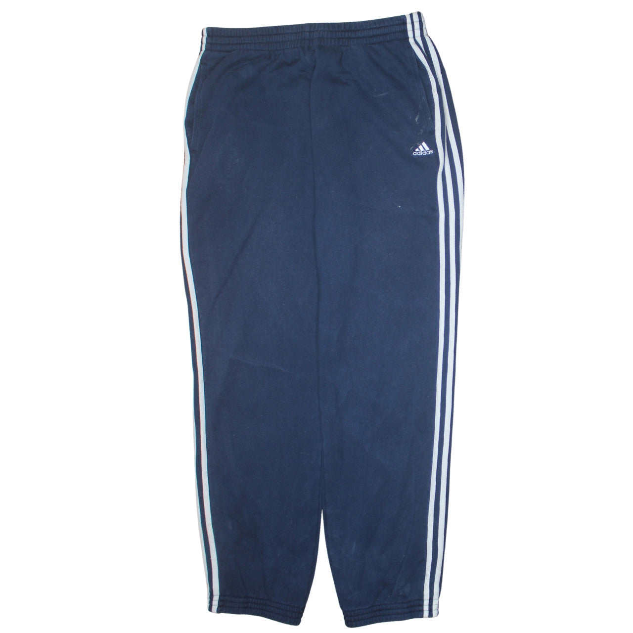 Adidas Men Blue L Track Pants Performance Essentials Regular Fit