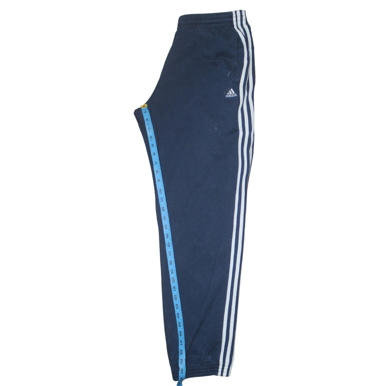 Adidas Men Blue L Track Pants Performance Essentials Regular Fit