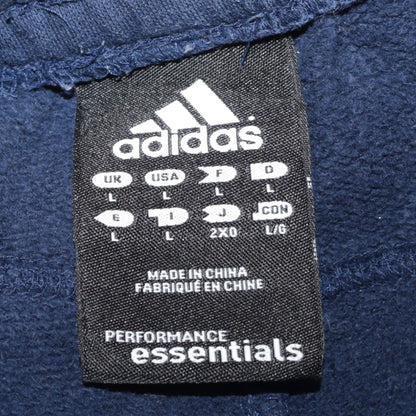 Adidas Men Blue L Track Pants Performance Essentials Regular Fit