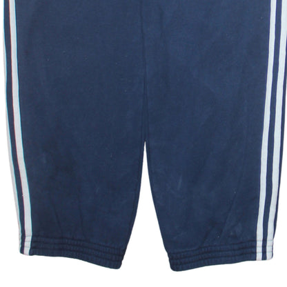 Adidas Men Blue L Track Pants Performance Essentials Regular Fit