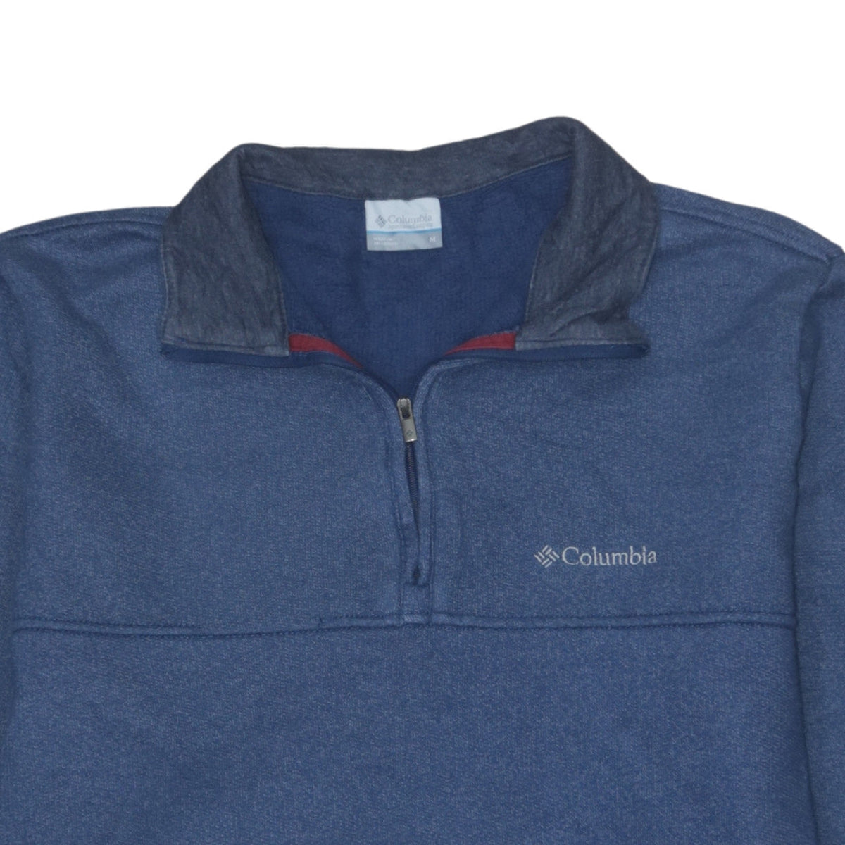 Columbia Men's Blue 1/4 Zip Pullover Sweatshirt Fleece M