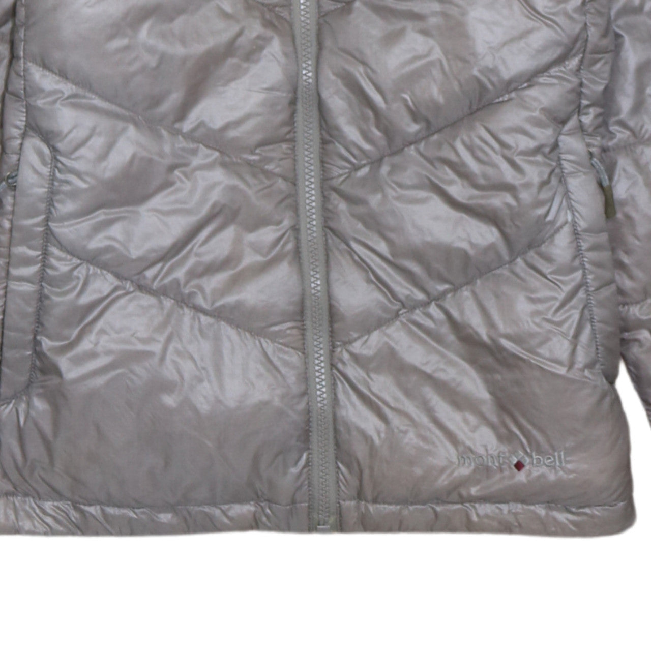 Montbell Womens Grey Lightweight Down Puffer Jacket Size M