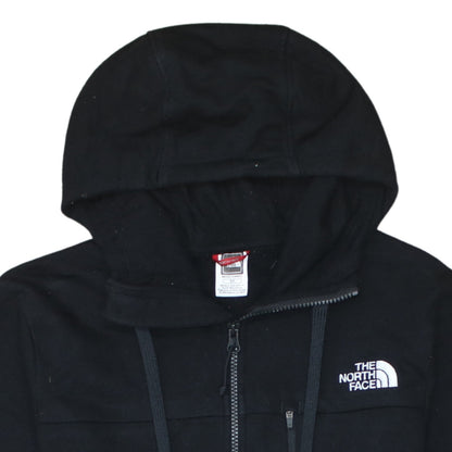 The North Face Boys Black Full Zip Hoodie Size S 100% Cotton Casual