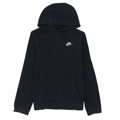 Nike Boys Black XL Pullover Hoodie with Logo and Kangaroo Pocket