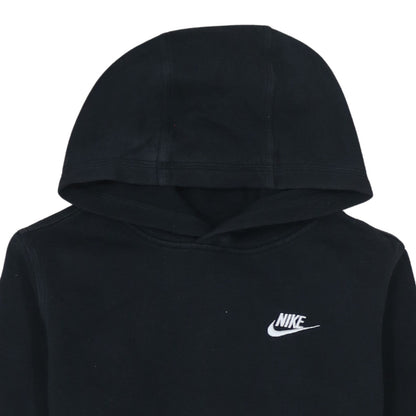 Nike Boys Black XL Pullover Hoodie with Logo and Kangaroo Pocket