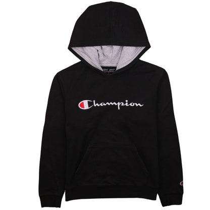 Champion Men's Black Pullover Hoodie L Embroidered Logo Sportswear