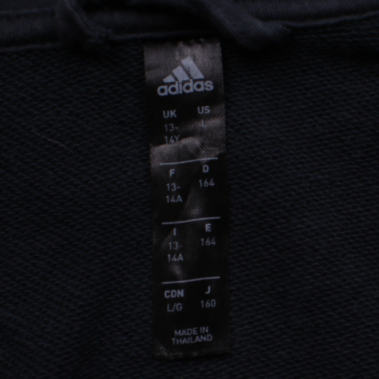 Adidas Boys Black Real Madrid Full Zip Hoodie 13-14 Years
