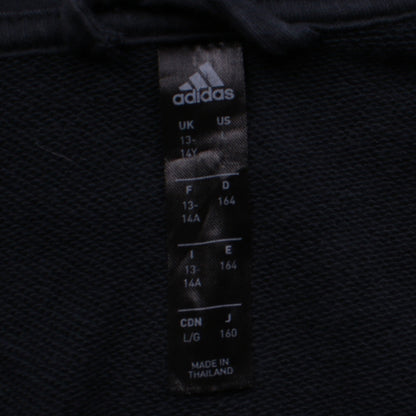 Adidas Boys Black Real Madrid Full Zip Hoodie 13-14 Years