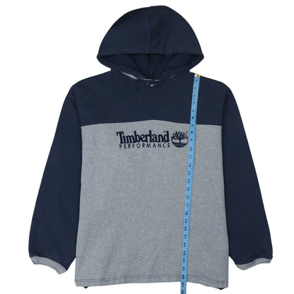 Timberland Men's Blue Grey XL Pullover Hoodie Sweatshirt