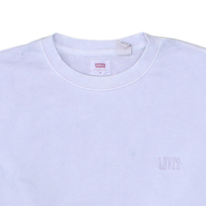 Levi's Men's Lilac Relaxed Fit Cotton Sweatshirt Size M