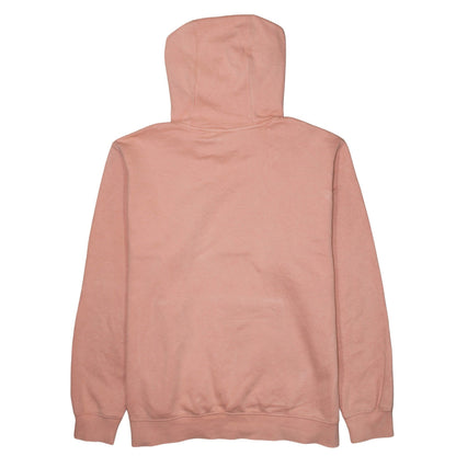 Nike Womens Pink Pullover Hoodie Large Cotton Blend Fleece Sweatshirt