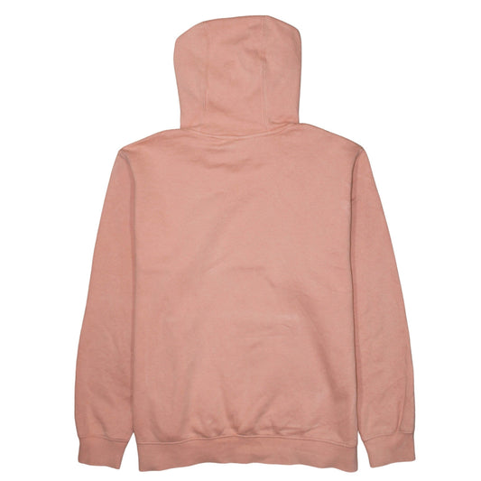 Nike Womens Pink Pullover Hoodie Large Cotton Blend Fleece Sweatshirt