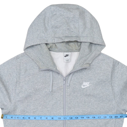 Nike Men's Grey Full Zip Hoodie Fleece Size S