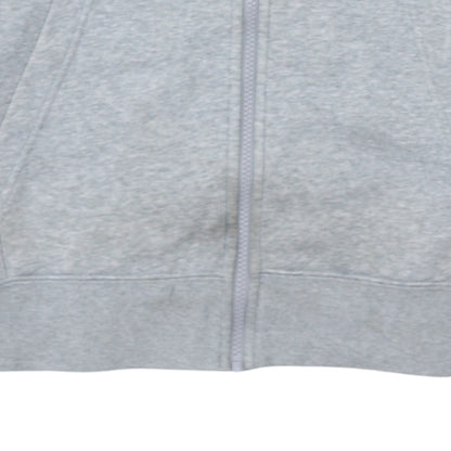 Nike Men's Grey Full Zip Hoodie Fleece Size S